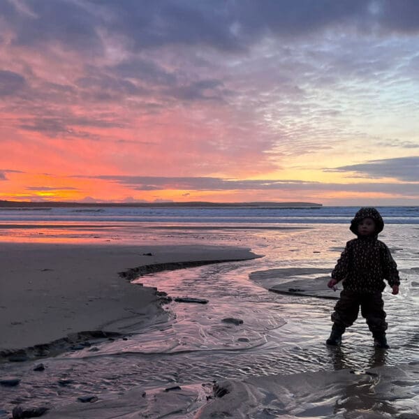 Dunnet Beach Caithness Winter Sunset