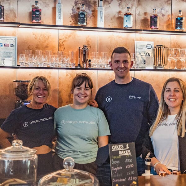 Team at 8 Doors Distillery John o'Groats