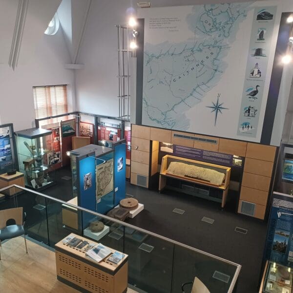 The museum viewed from the internal platform