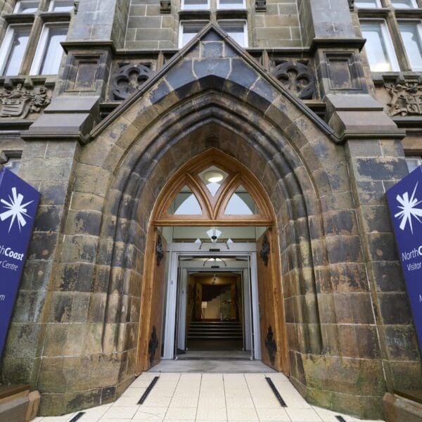 The front door of the North Coast Visitor Centre
