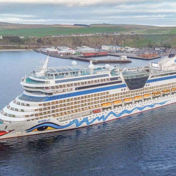 Cruise Ship at Scabster Harbour, Thurso