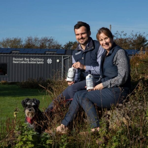 Martin, Claire & Mr Mackintosh On Rockery