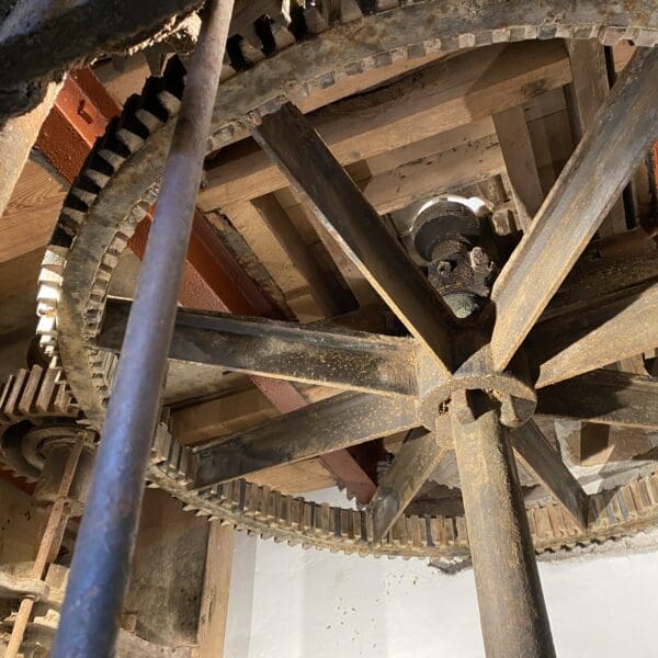 The restored gear that was used as part of te milling process