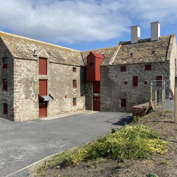 An outside view of the Mill from the front