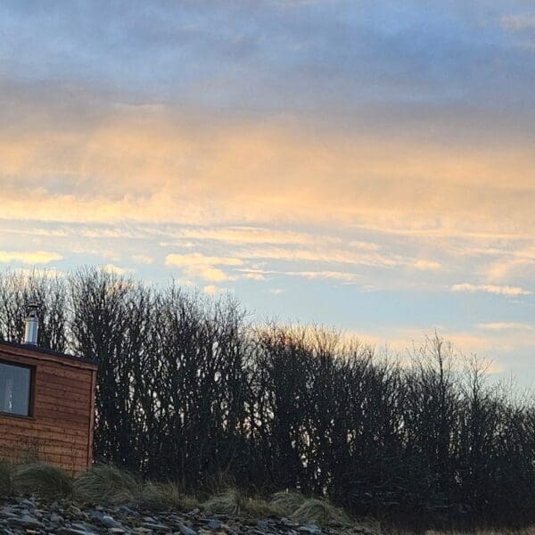 Clach Mara Sauna, Castletown, sunset