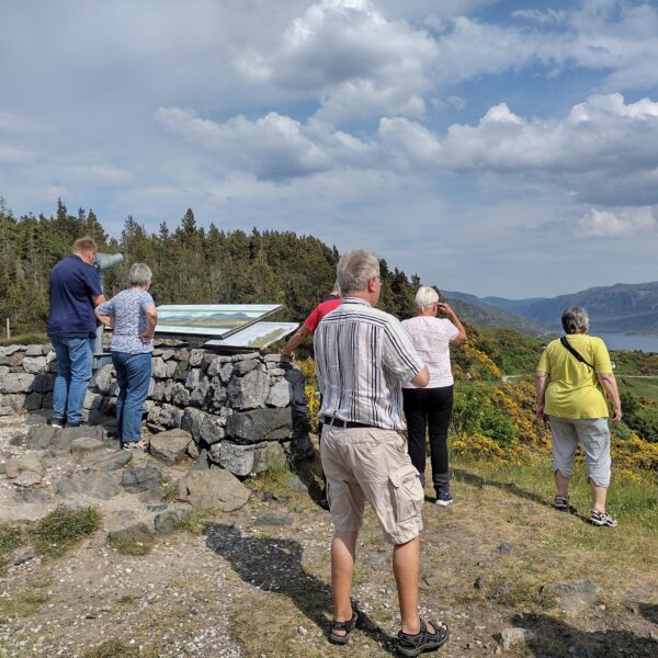 Robbie Mac Tours group at a viewpoint
