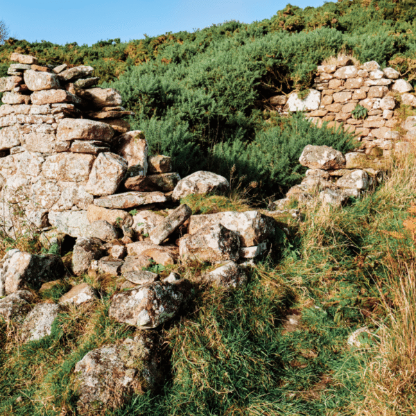The remains of a village that was emptied during the Highland Clearances