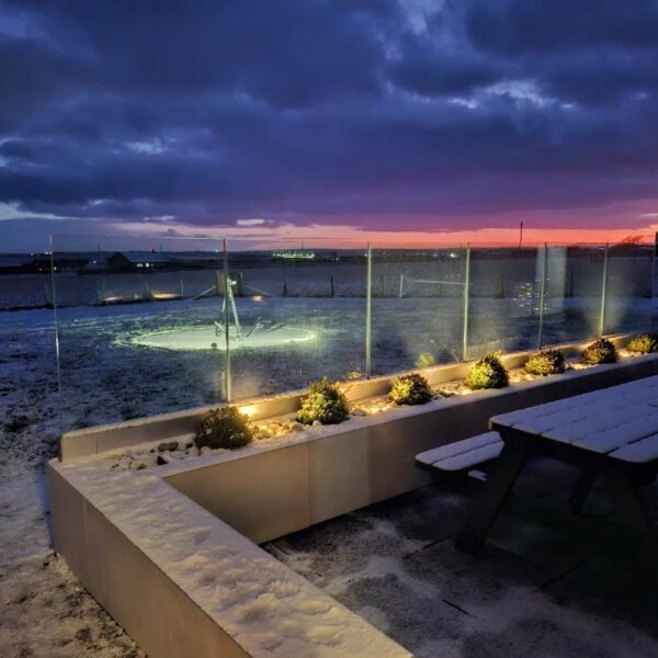 Flotnur Hus Snow Winter Sunset