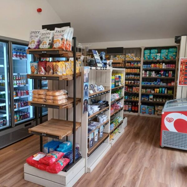 Wick River Campsite SHop interior