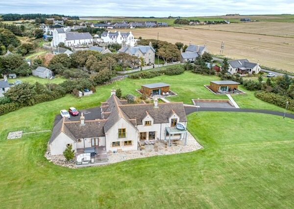 Ariel view of Dunnet Bay Escapes